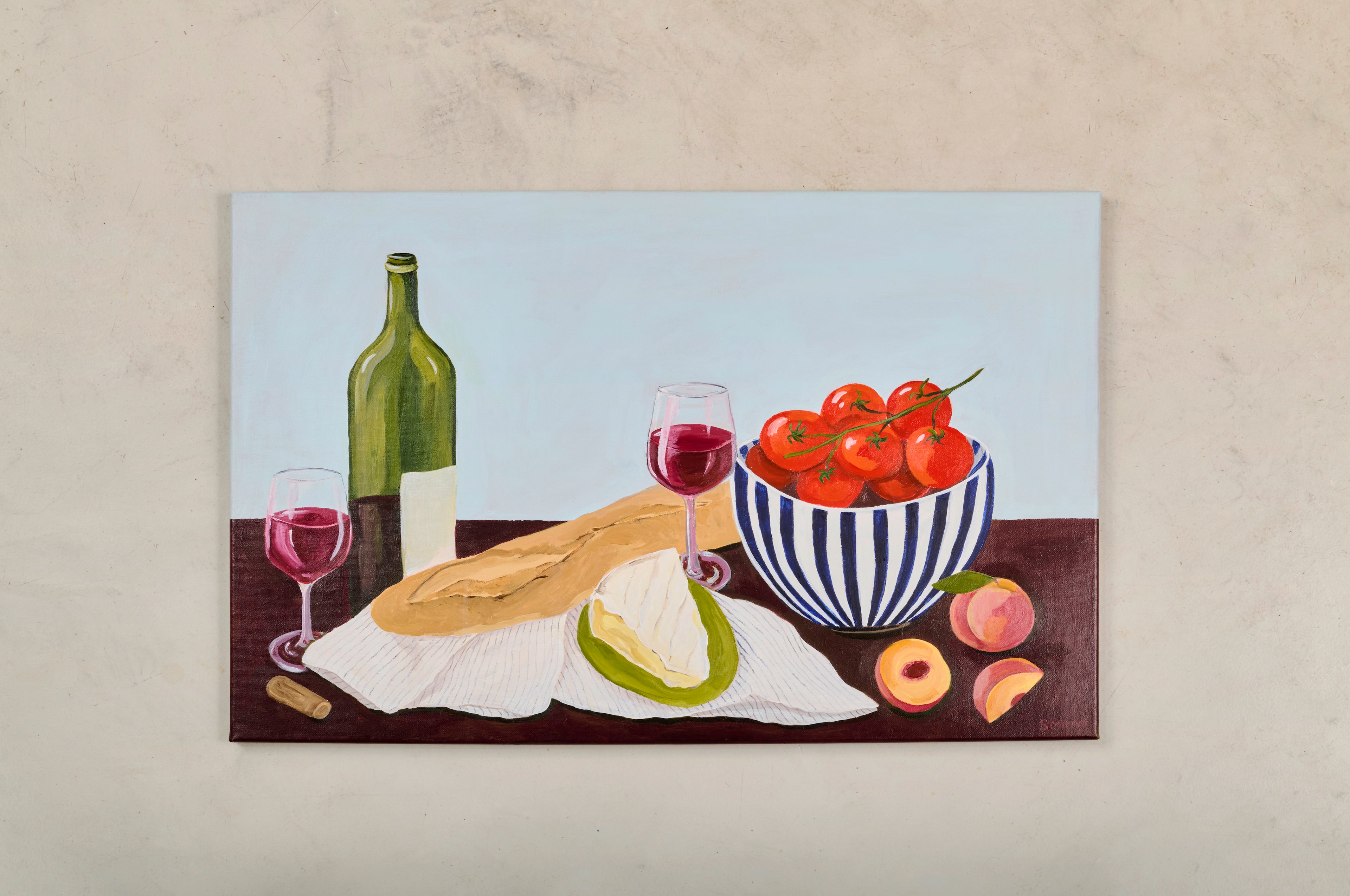 Picnic in the Dordogne Original Painting