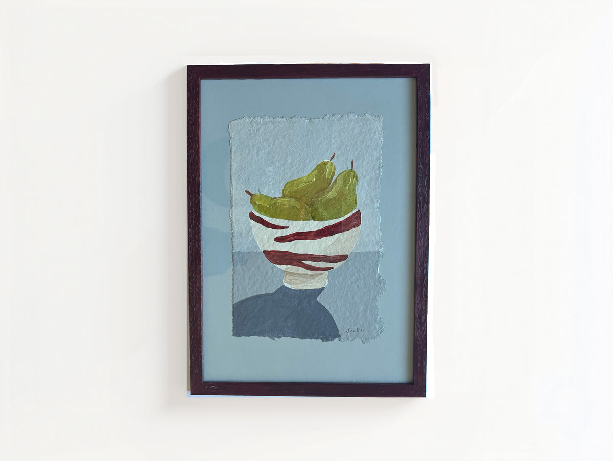 little bowl of pears original painting
