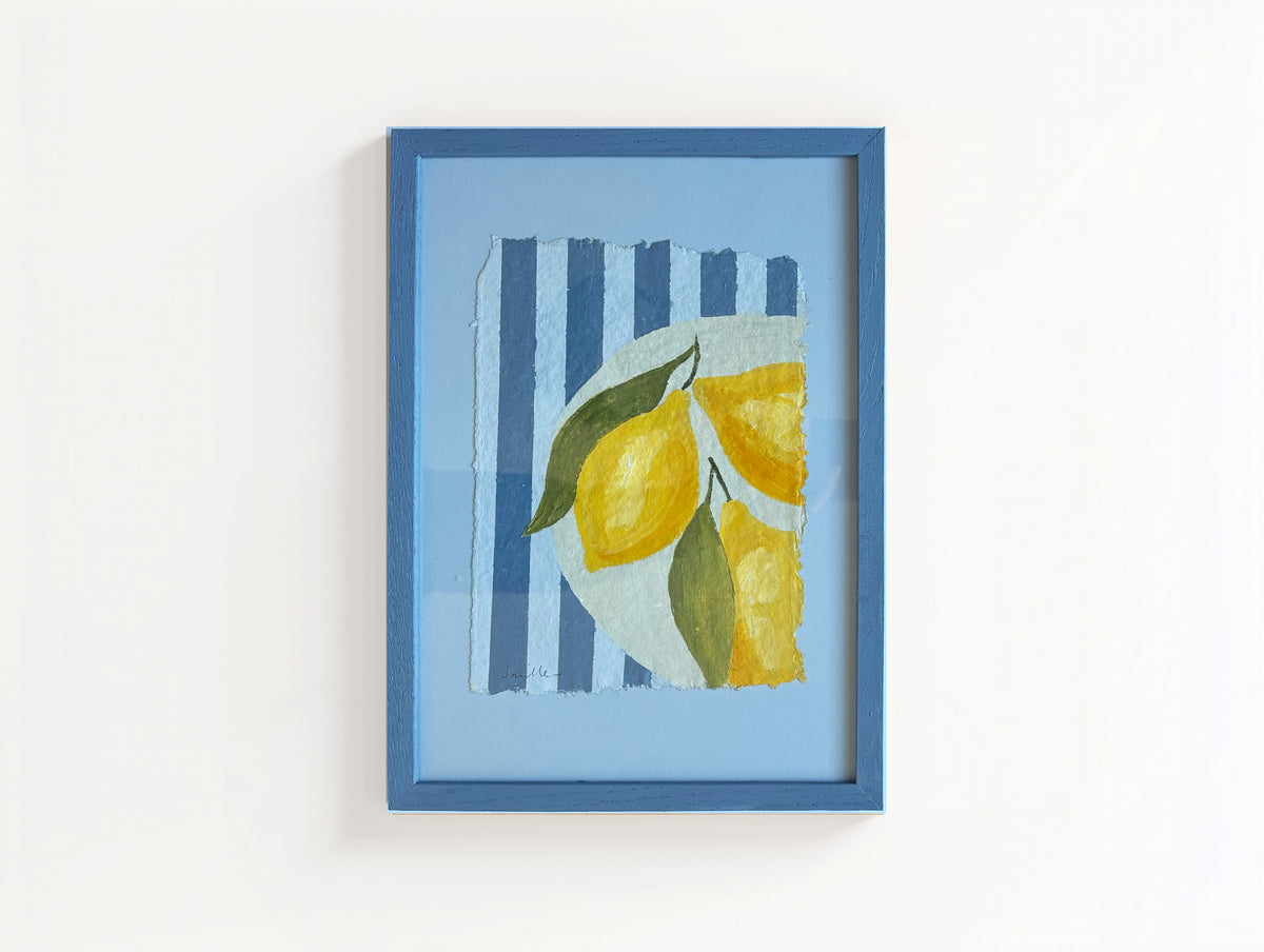 Lemons in a bowl original painting