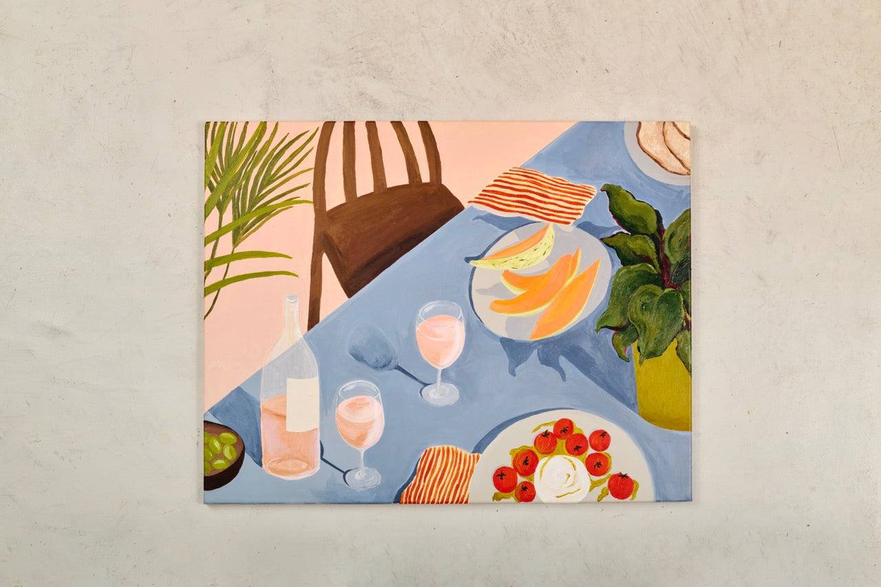 Lunch in the Garden with you Original Painting