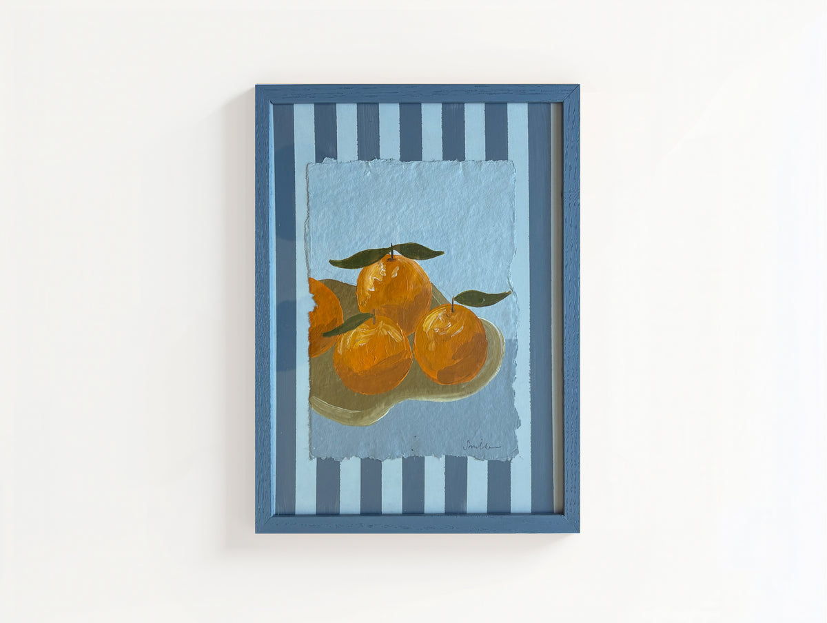 Little oranges in a bowl original painting